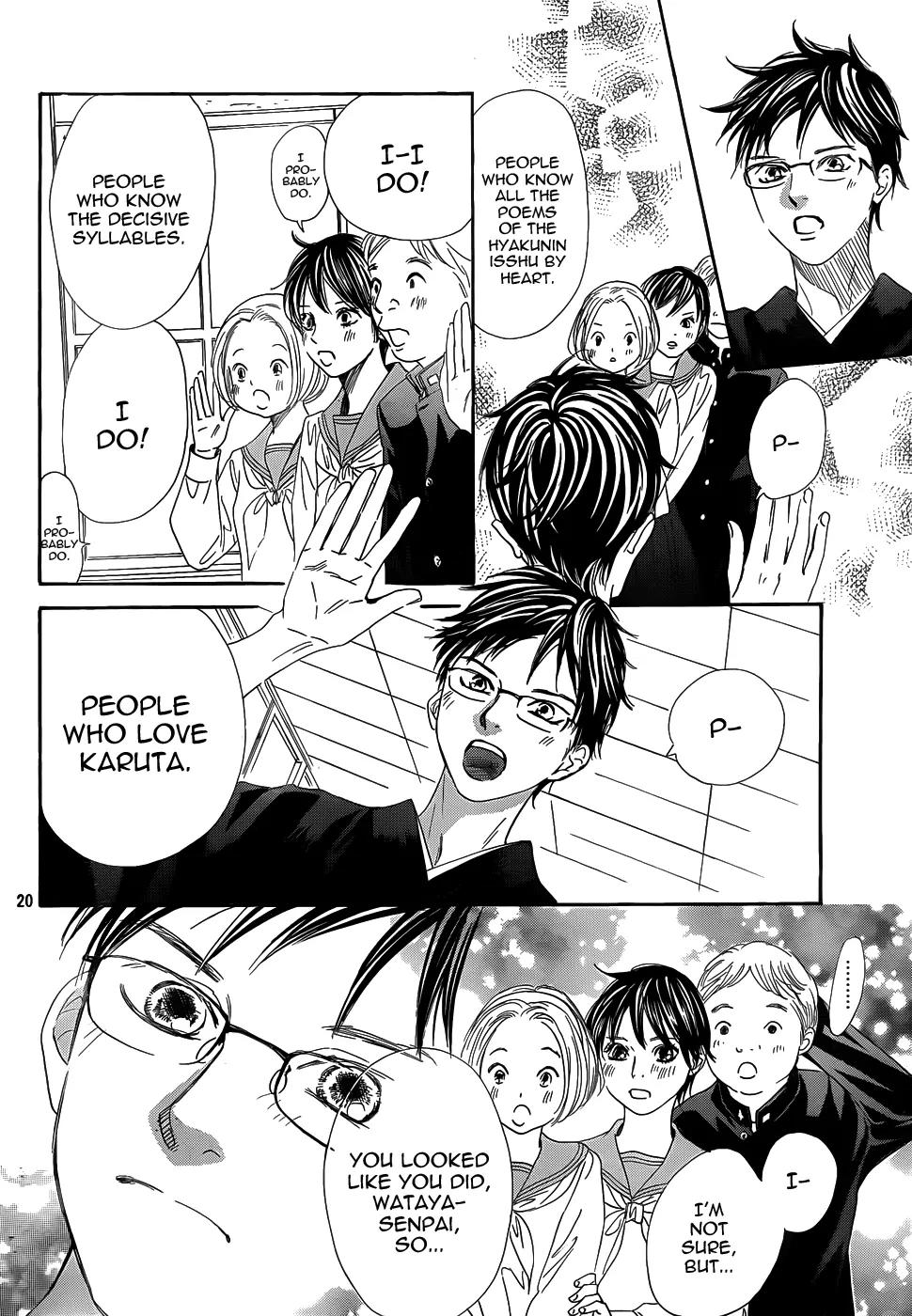 Chihayafuru Chapter 140 page 20 - Chapter 140