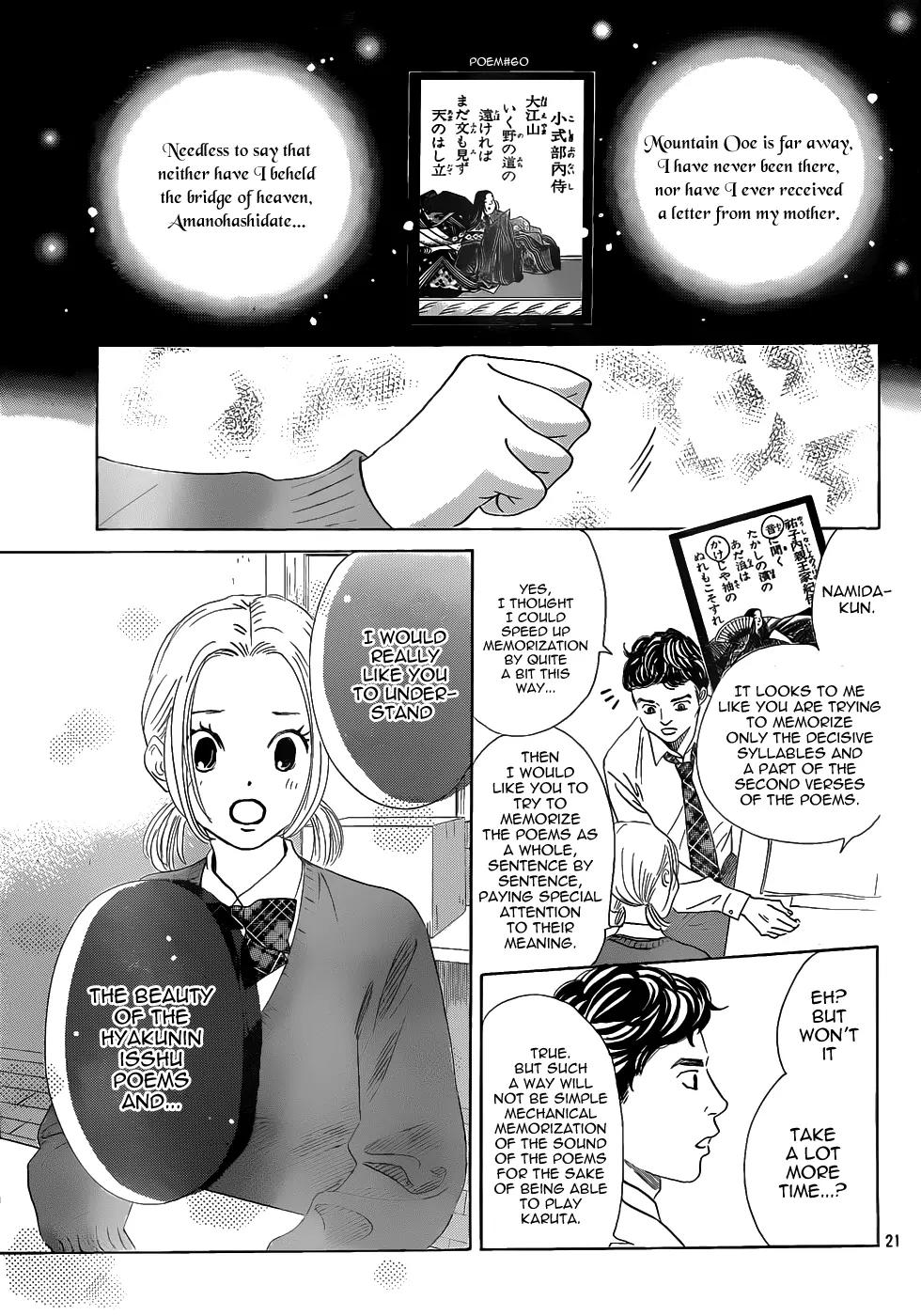 Chihayafuru Chapter 142 page 21 - Chapter 142