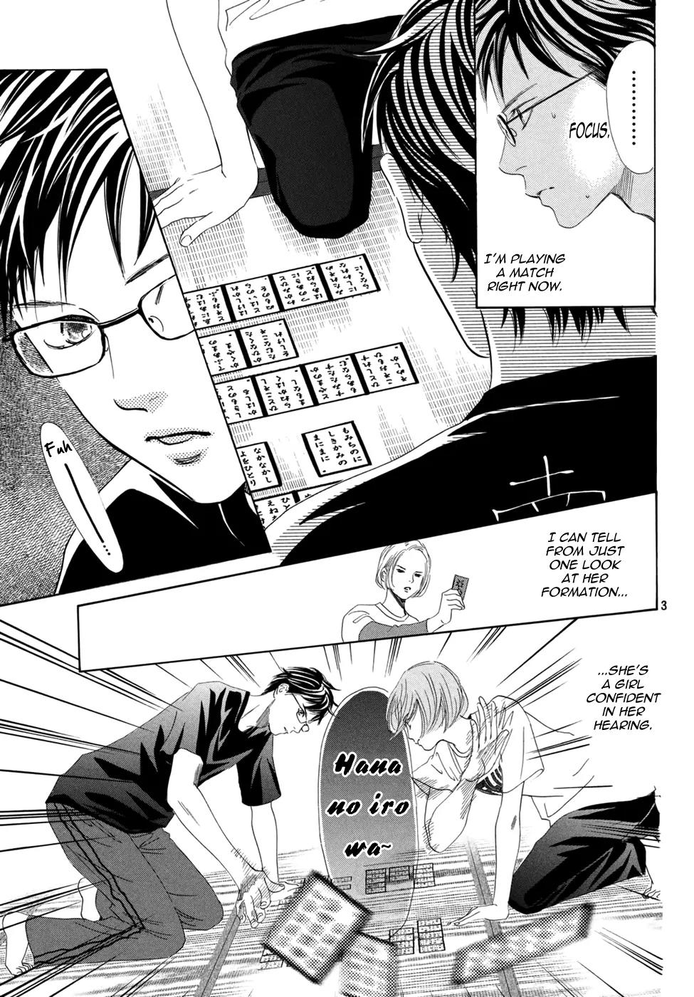 Chihayafuru Chapter 143 page 4 - Chapter 143