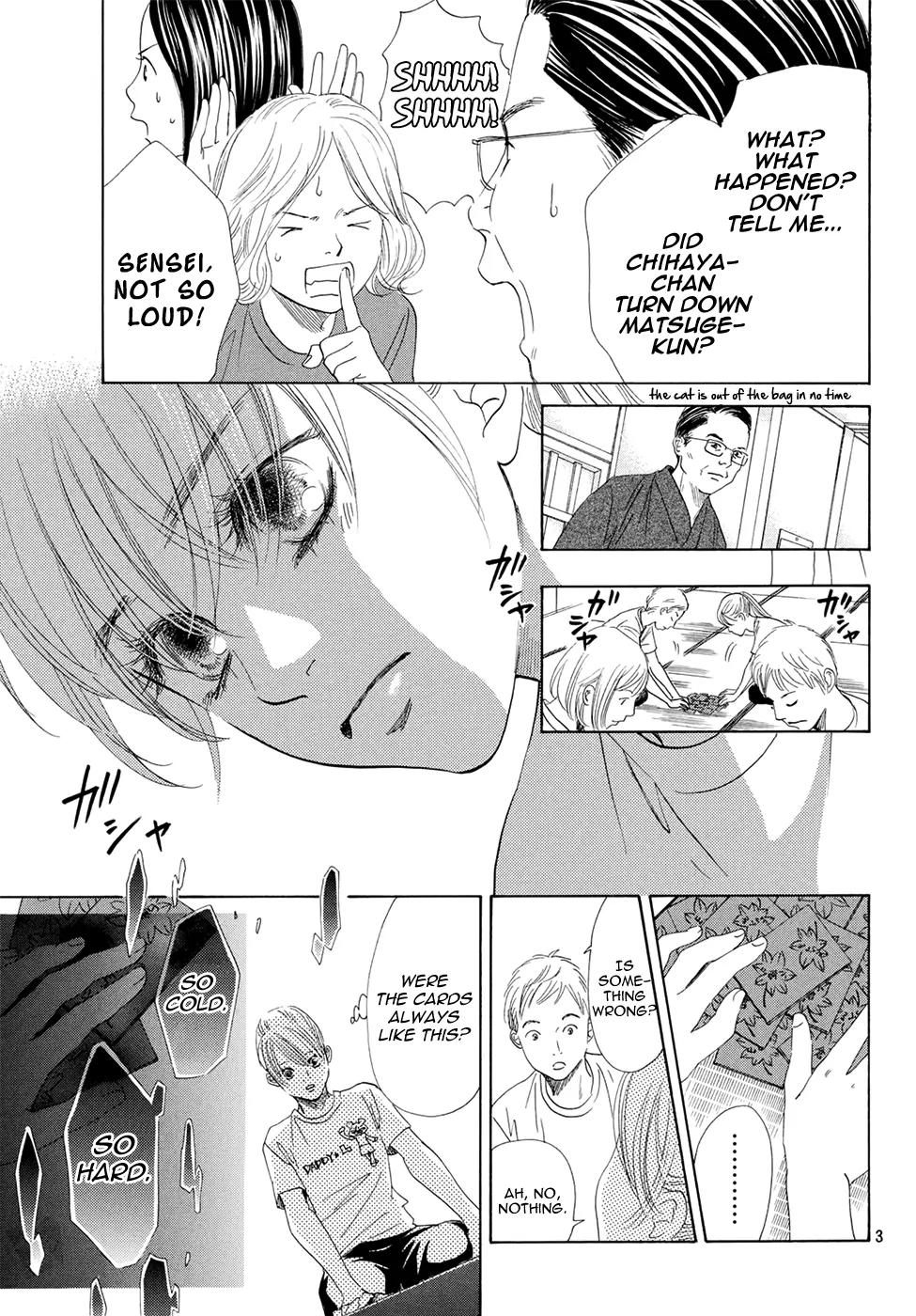 Chihayafuru Chapter 144 page 4 - Chapter 144