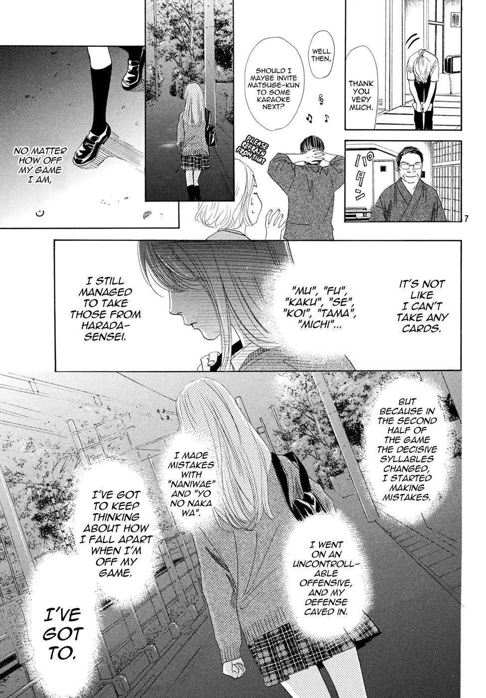 Chihayafuru Chapter 144 page 8 - Chapter 144