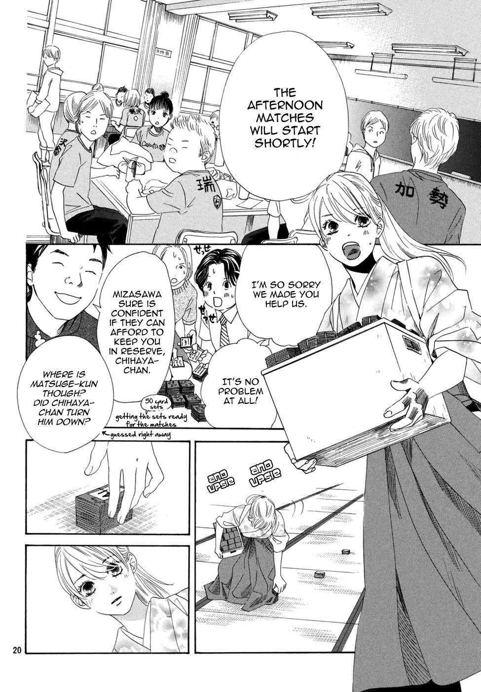 Chihayafuru Chapter 145 page 22 - Chapter 145