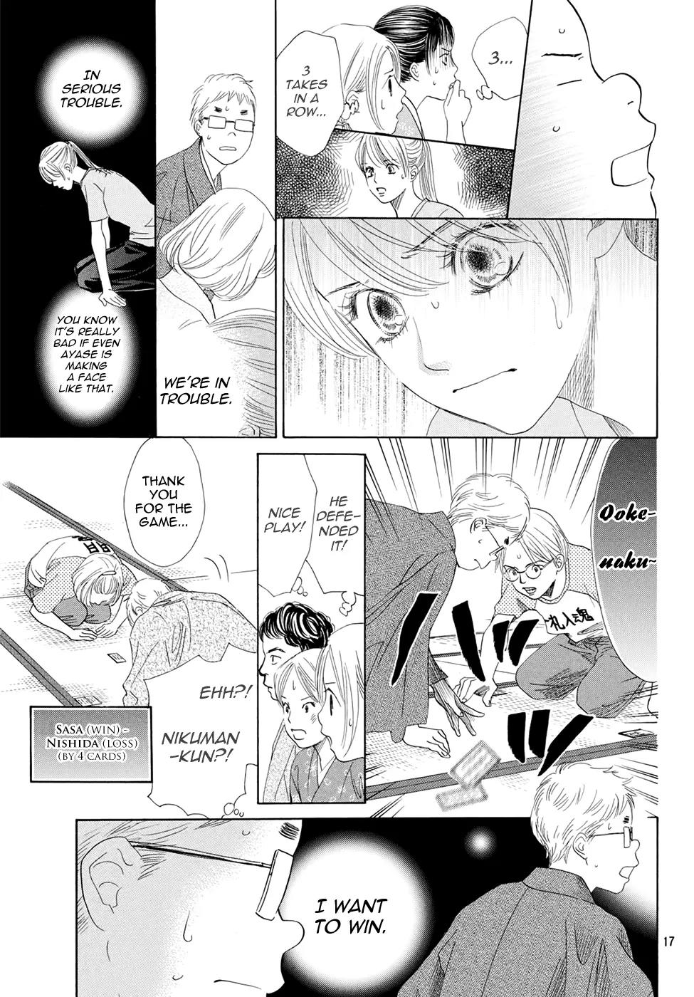 Chihayafuru Chapter 148 page 17 - Chapter 148