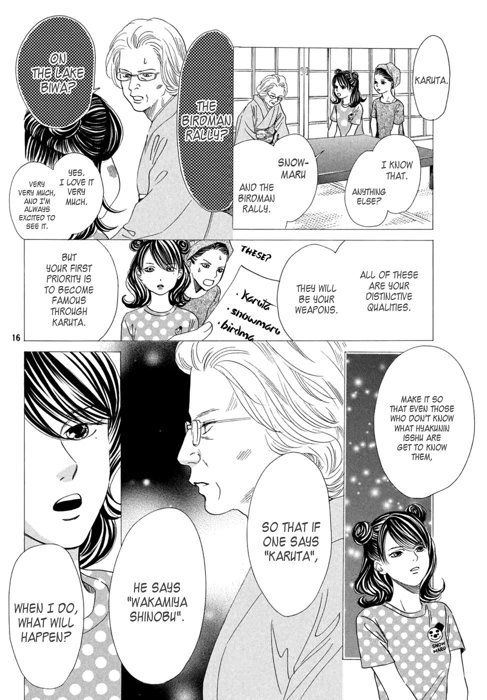 Chihayafuru Chapter 155 page 16 - Chapter 155