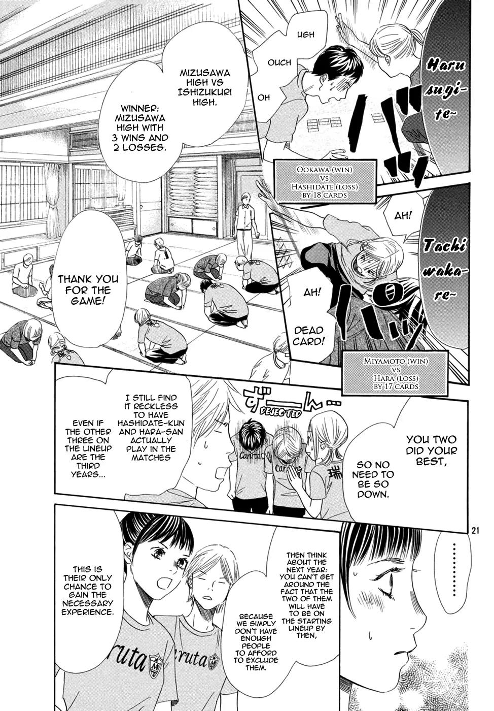 Chihayafuru Chapter 155 page 21 - Chapter 155