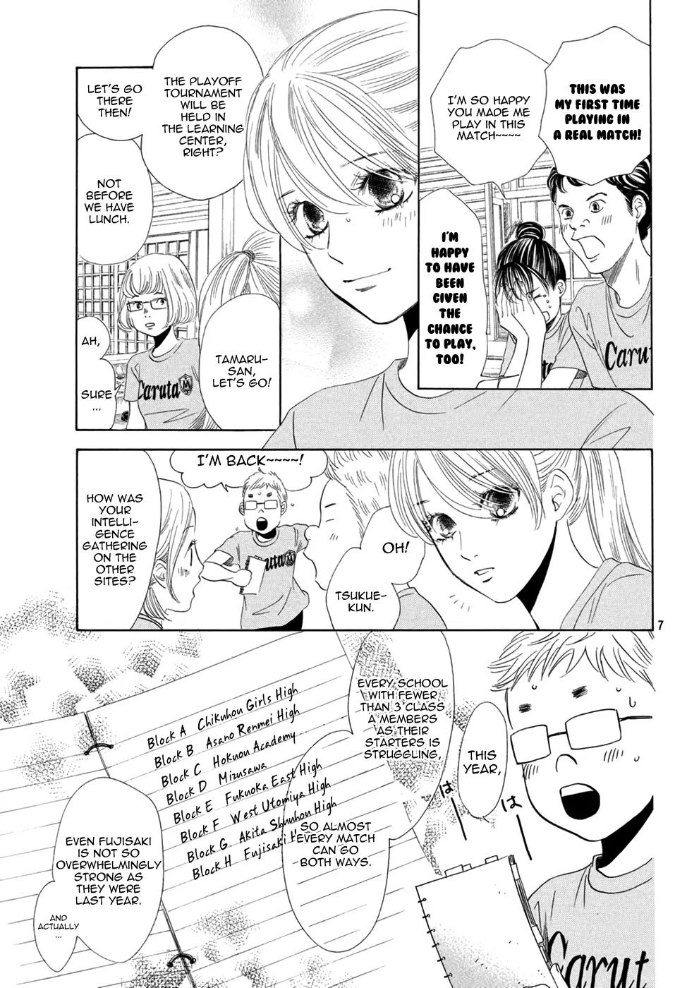 Chihayafuru Chapter 156 page 7 - Chapter 156