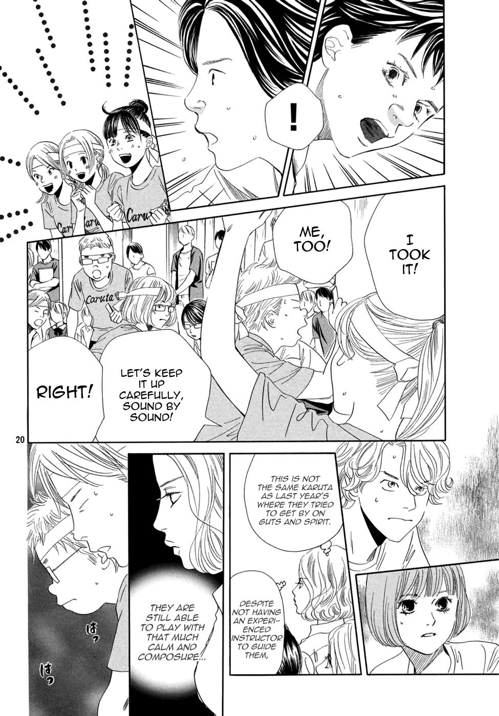 Chihayafuru Chapter 158 page 20 - Chapter 158