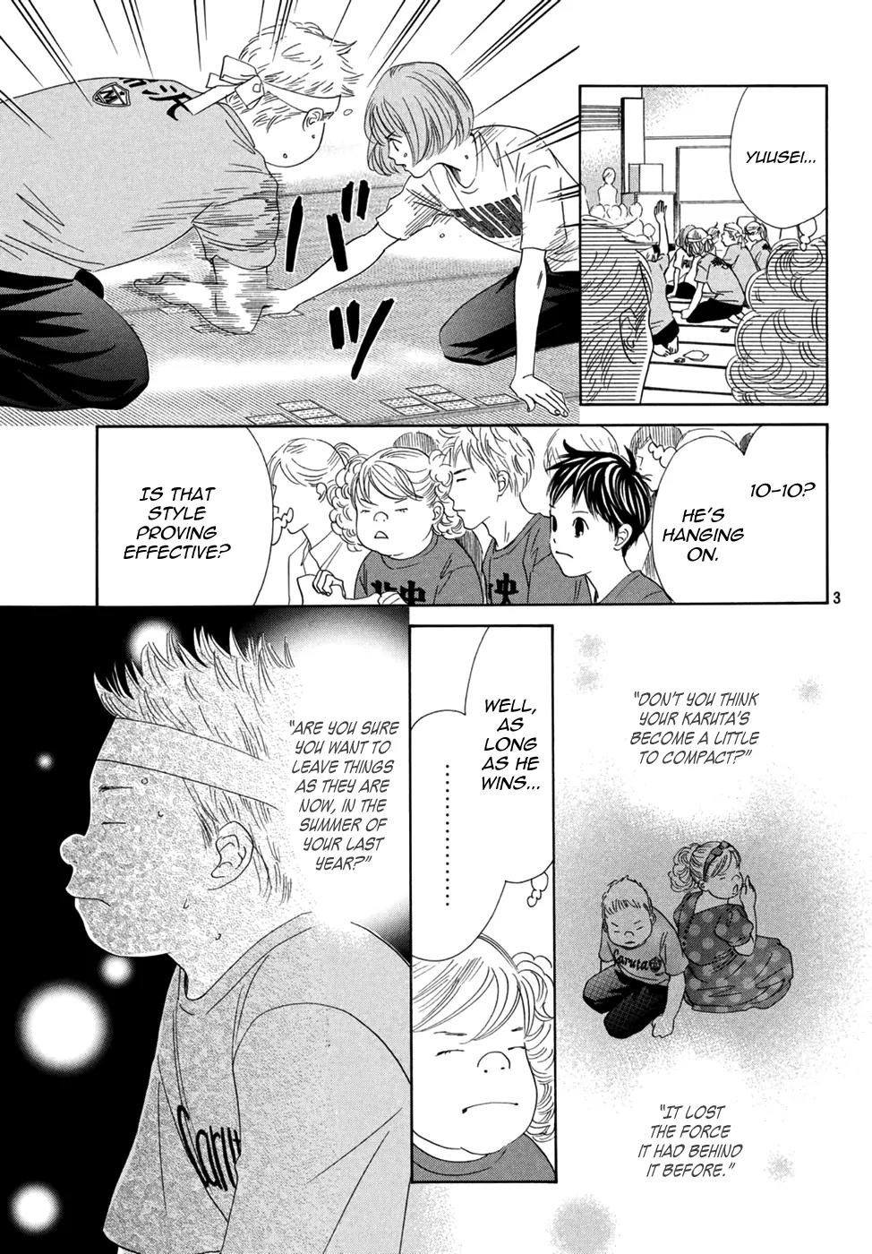 Chihayafuru Chapter 159 page 4 - Chapter 159