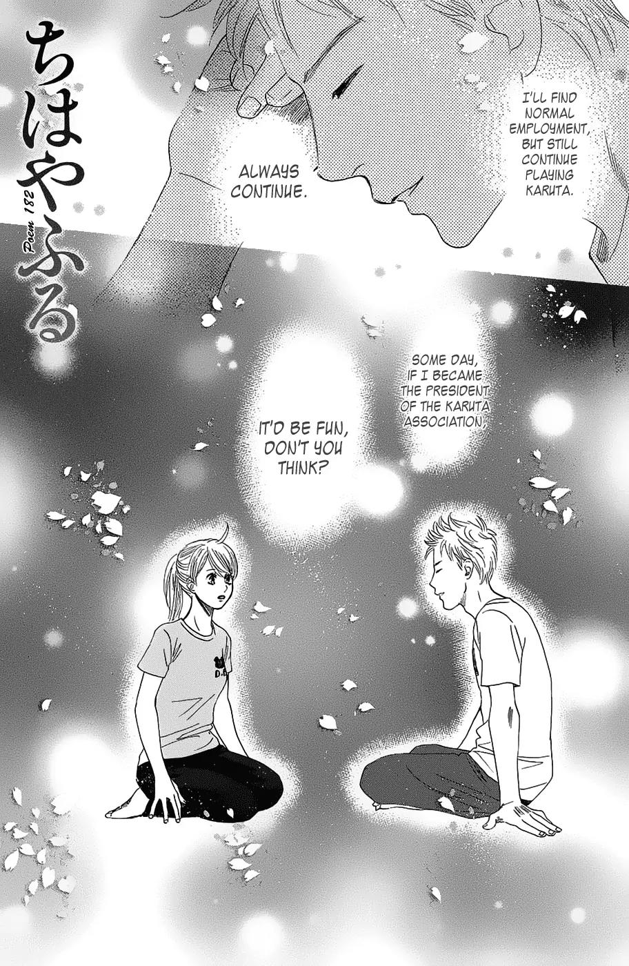 Chihayafuru Chapter 182 page 1 - Chapter 182