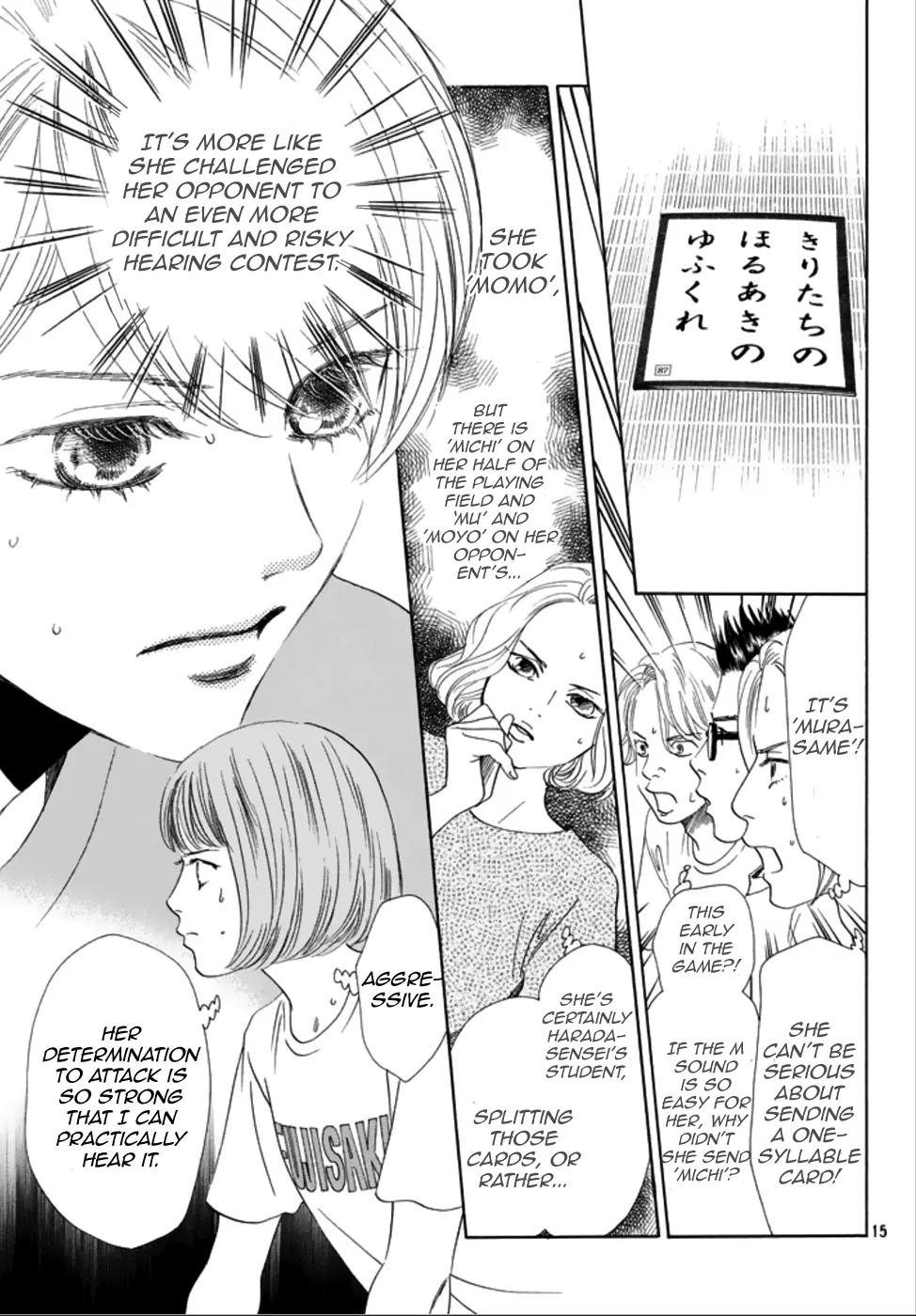 Chihayafuru Chapter 185 page 15 - Chapter 185