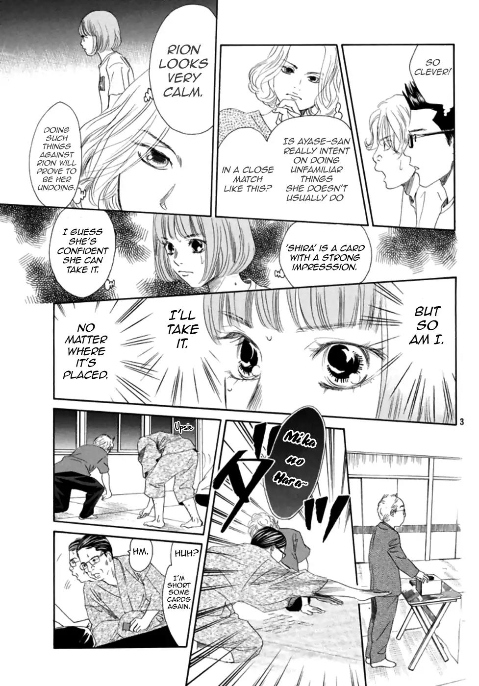 Chihayafuru Chapter 186 page 4 - Chapter 186