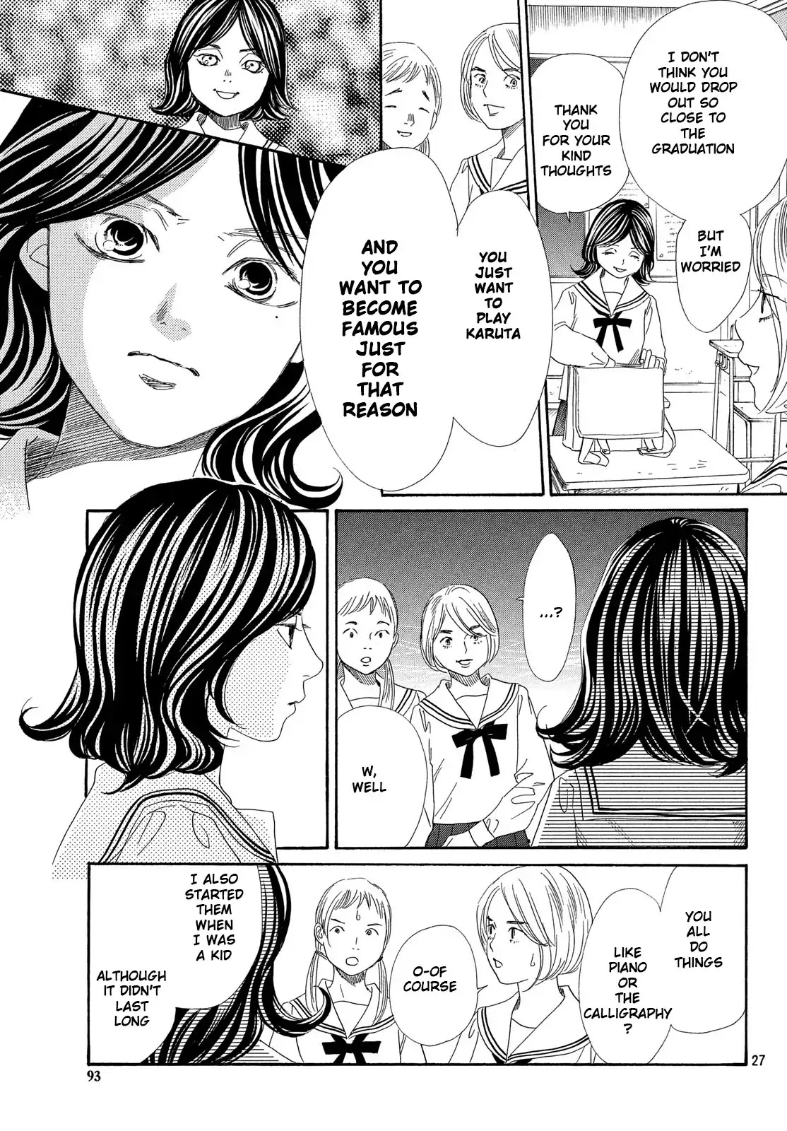 Chihayafuru Chapter 210 page 28 - Chapter 210