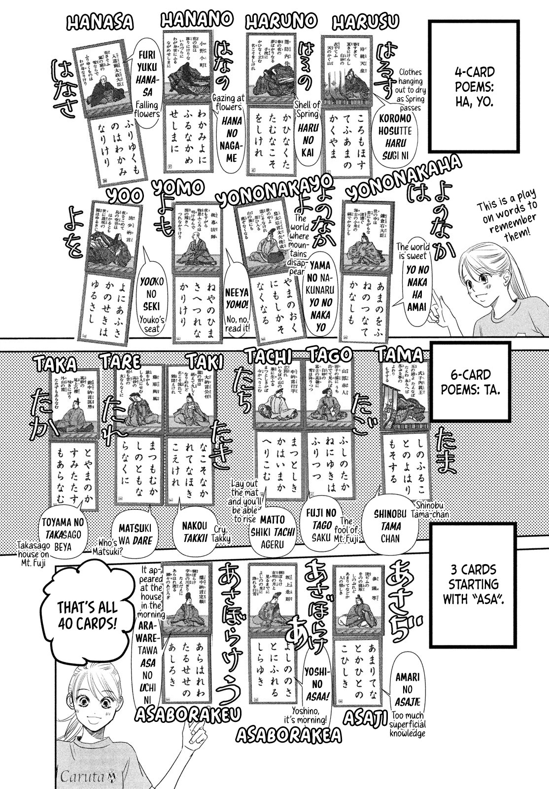 Chihayafuru Chapter 230.5 page 12 - Chapter 230.5: Let’s Learn Competitive Karuta with Chihaya!