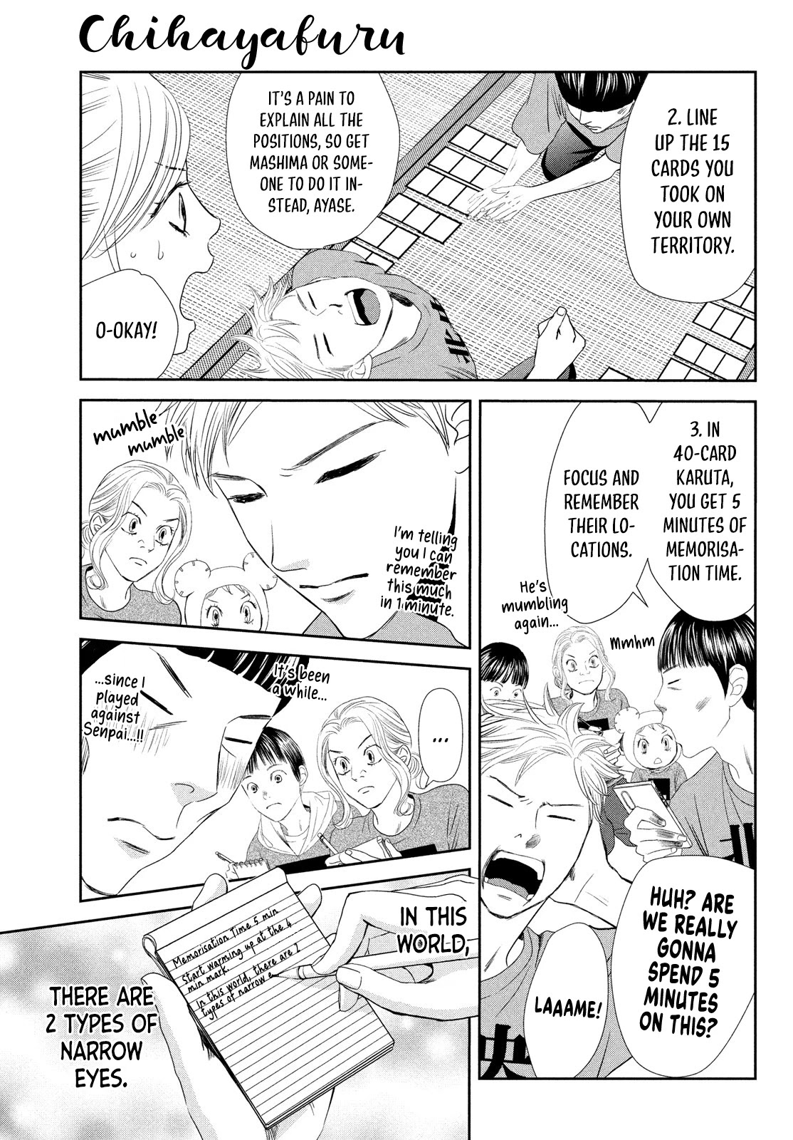 Chihayafuru Chapter 230.5 page 16 - Chapter 230.5: Let’s Learn Competitive Karuta with Chihaya!