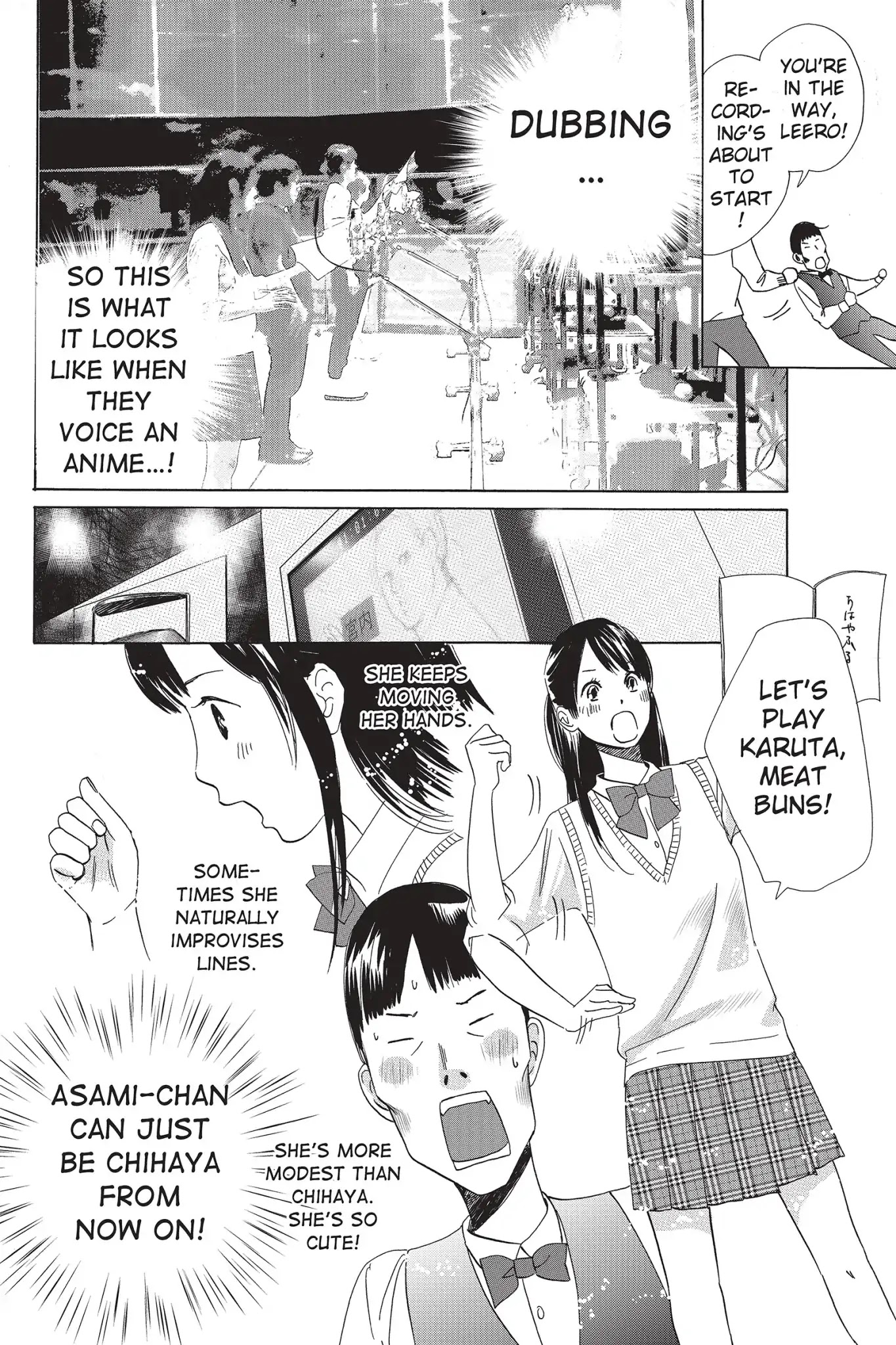 Chihayafuru Chapter 83.5 page 4 - Vol.15 Anime Report