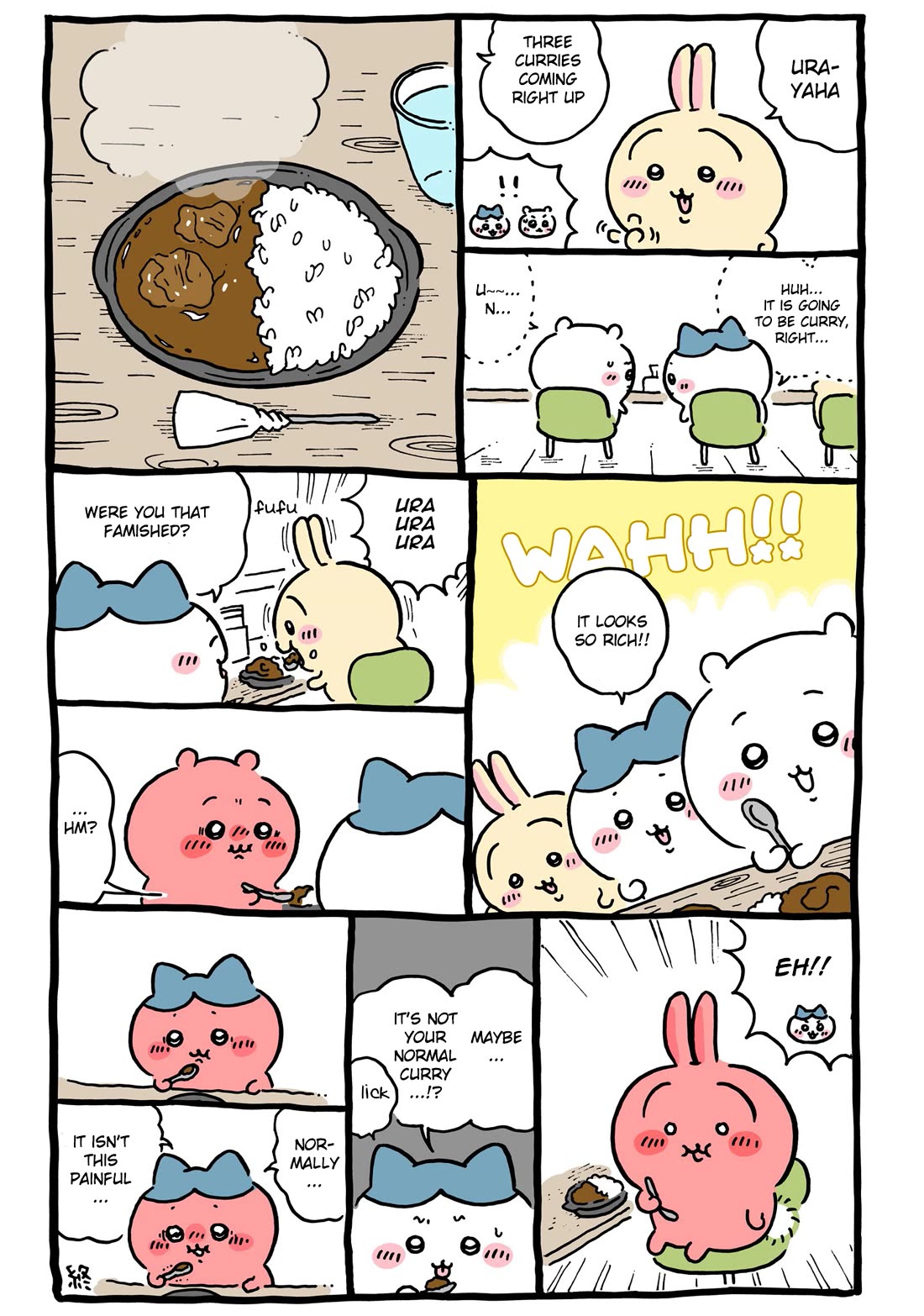 Chiikawa: Nanka Chiisakute Kawaii Yatsu Chapter 105 page 2 - Chapter 105: Demon Curry