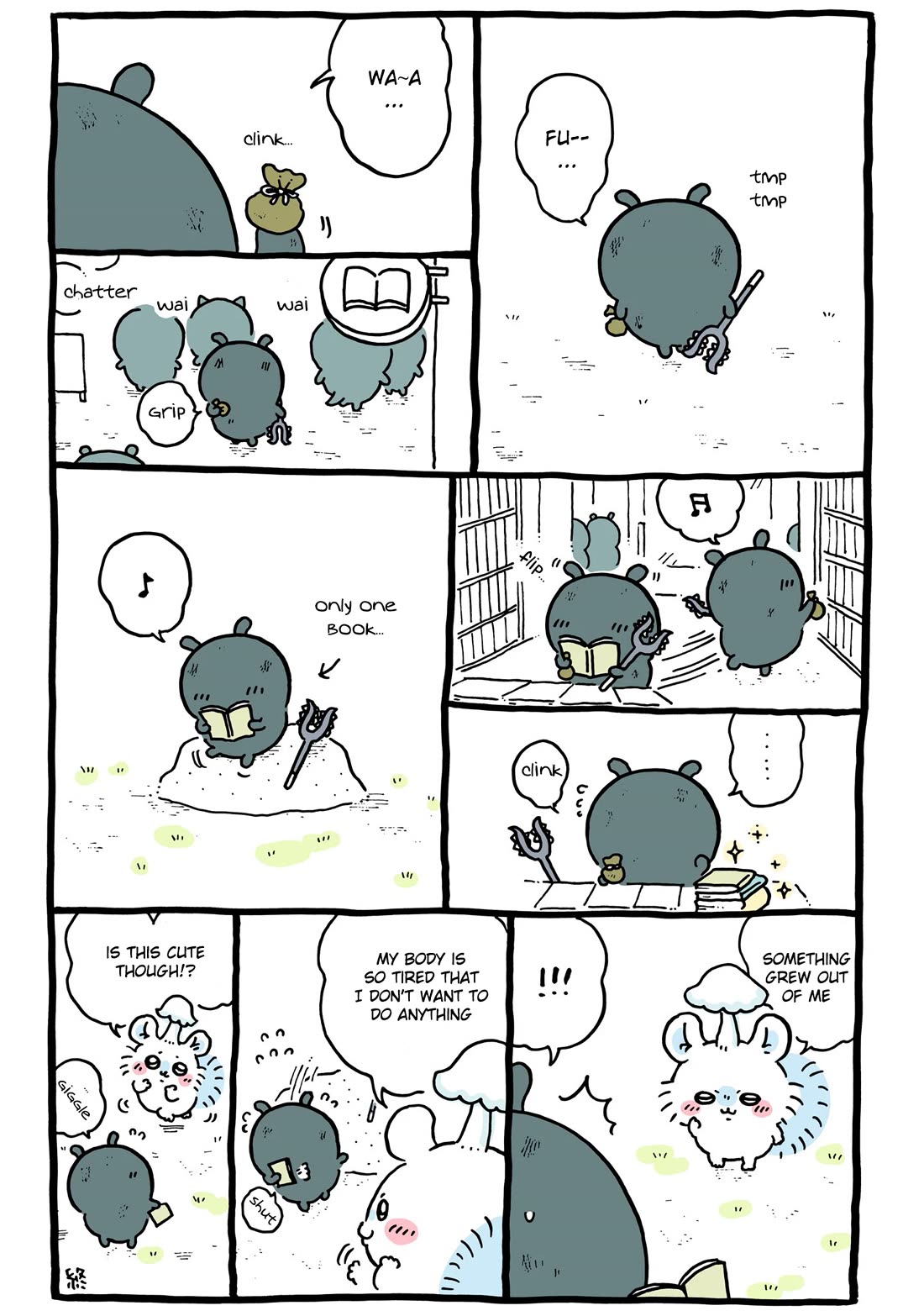 Chiikawa: Nanka Chiisakute Kawaii Yatsu Chapter 113 page 1 - Chapter 113: Used Bookseller