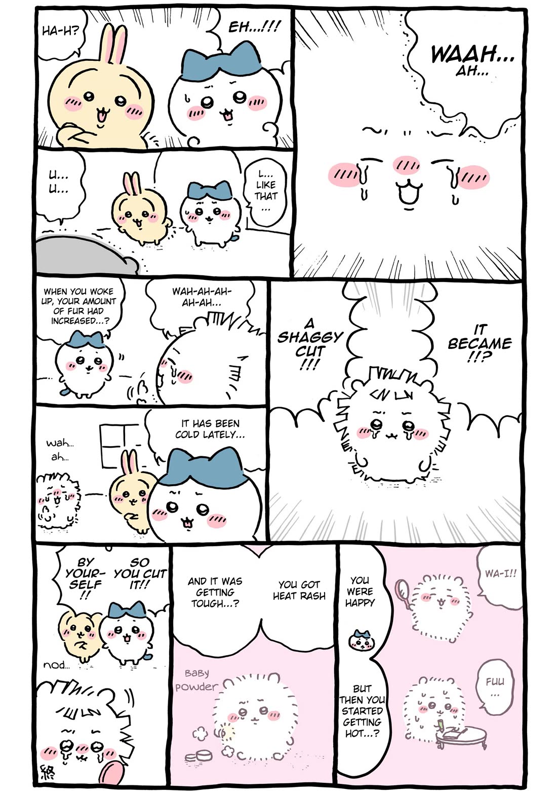 Chiikawa: Nanka Chiisakute Kawaii Yatsu Chapter 116 page 1 - Chapter 116: Cropped Hair