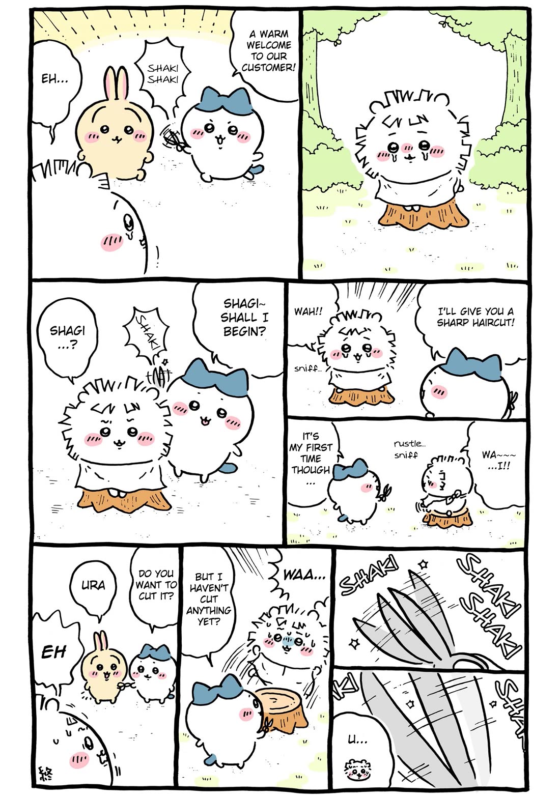 Chiikawa: Nanka Chiisakute Kawaii Yatsu Chapter 116 page 2 - Chapter 116: Cropped Hair