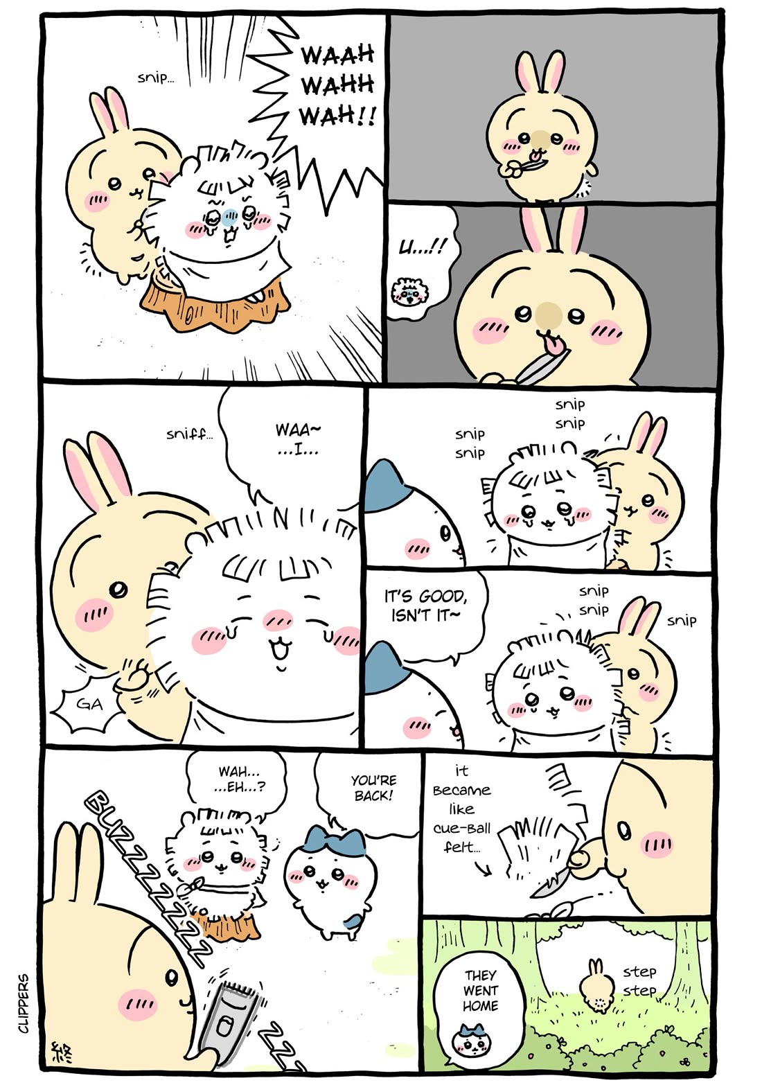 Chiikawa: Nanka Chiisakute Kawaii Yatsu Chapter 116 page 3 - Chapter 116: Cropped Hair