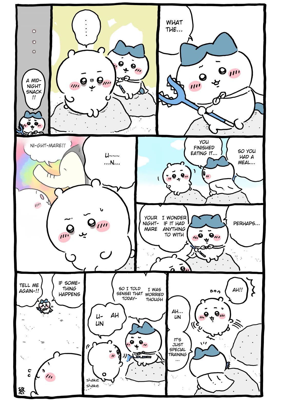 Chiikawa: Nanka Chiisakute Kawaii Yatsu Chapter 118 page 8 - Chapter 118: Nightmare