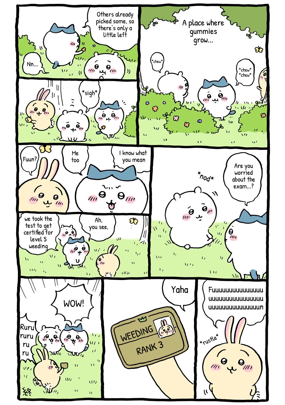 Chiikawa: Nanka Chiisakute Kawaii Yatsu Chapter 20 page 8 - Chapter 20: Weeding Test