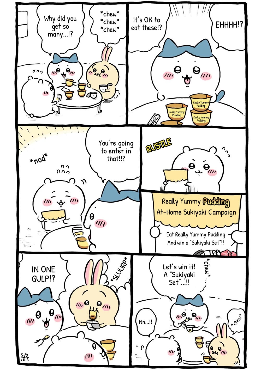 Chiikawa: Nanka Chiisakute Kawaii Yatsu Chapter 31 page 1 - Chapter 31: Sukiyaki Campaign