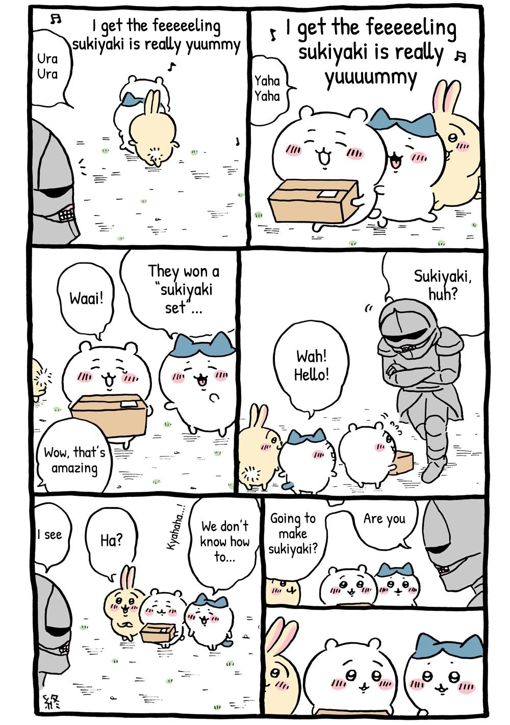 Chiikawa: Nanka Chiisakute Kawaii Yatsu Chapter 31 page 6 - Chapter 31: Sukiyaki Campaign