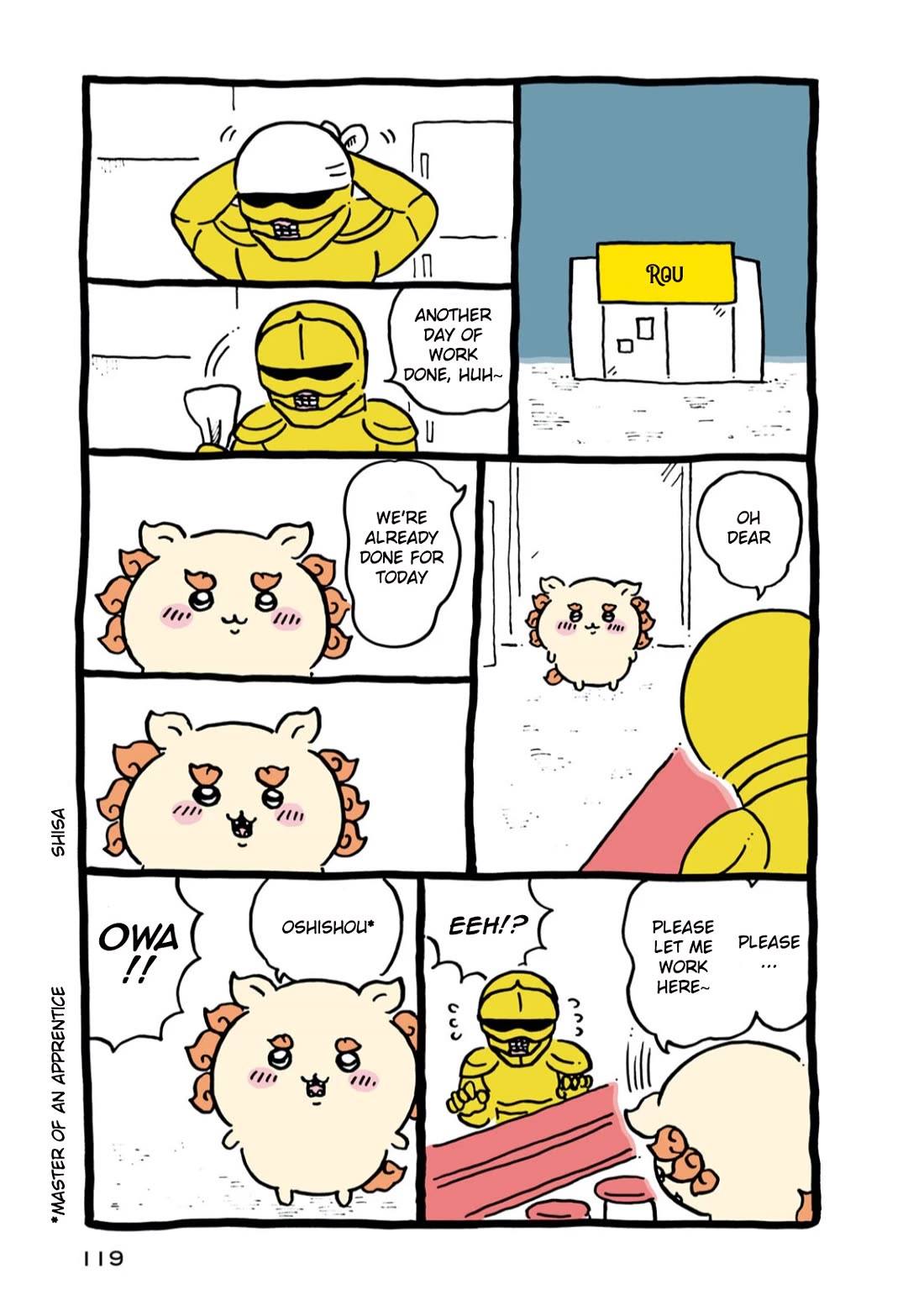 Chiikawa: Nanka Chiisakute Kawaii Yatsu Chapter 36 page 1 - Chapter 36: Super Part-Timer