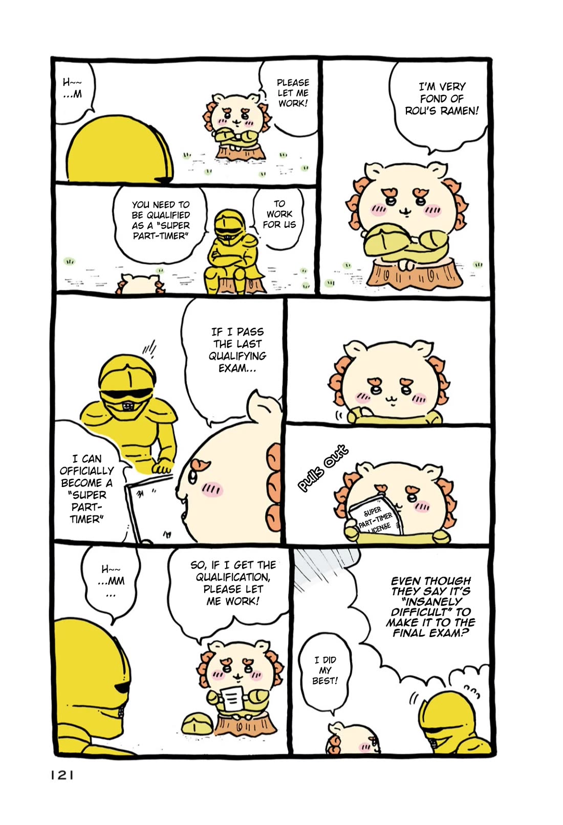Chiikawa: Nanka Chiisakute Kawaii Yatsu Chapter 36 page 3 - Chapter 36: Super Part-Timer