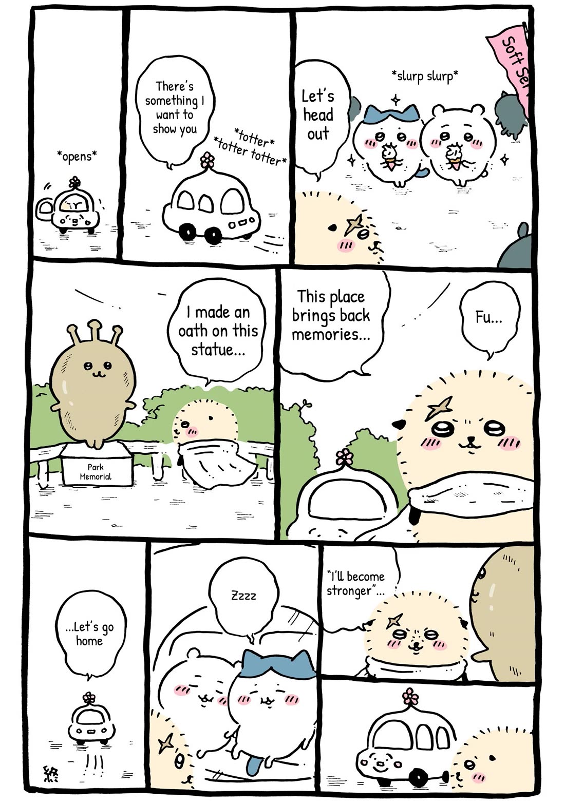 Chiikawa: Nanka Chiisakute Kawaii Yatsu Chapter 42 page 3 - Chapter 42: Drive