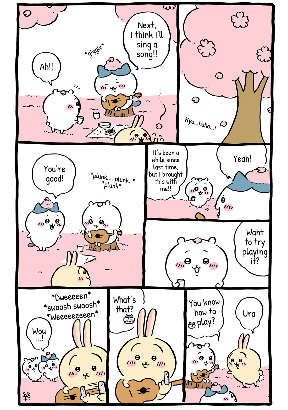 Chiikawa: Nanka Chiisakute Kawaii Yatsu Chapter 43 page 1 - Chapter 43: Cherry Blossom Viewing