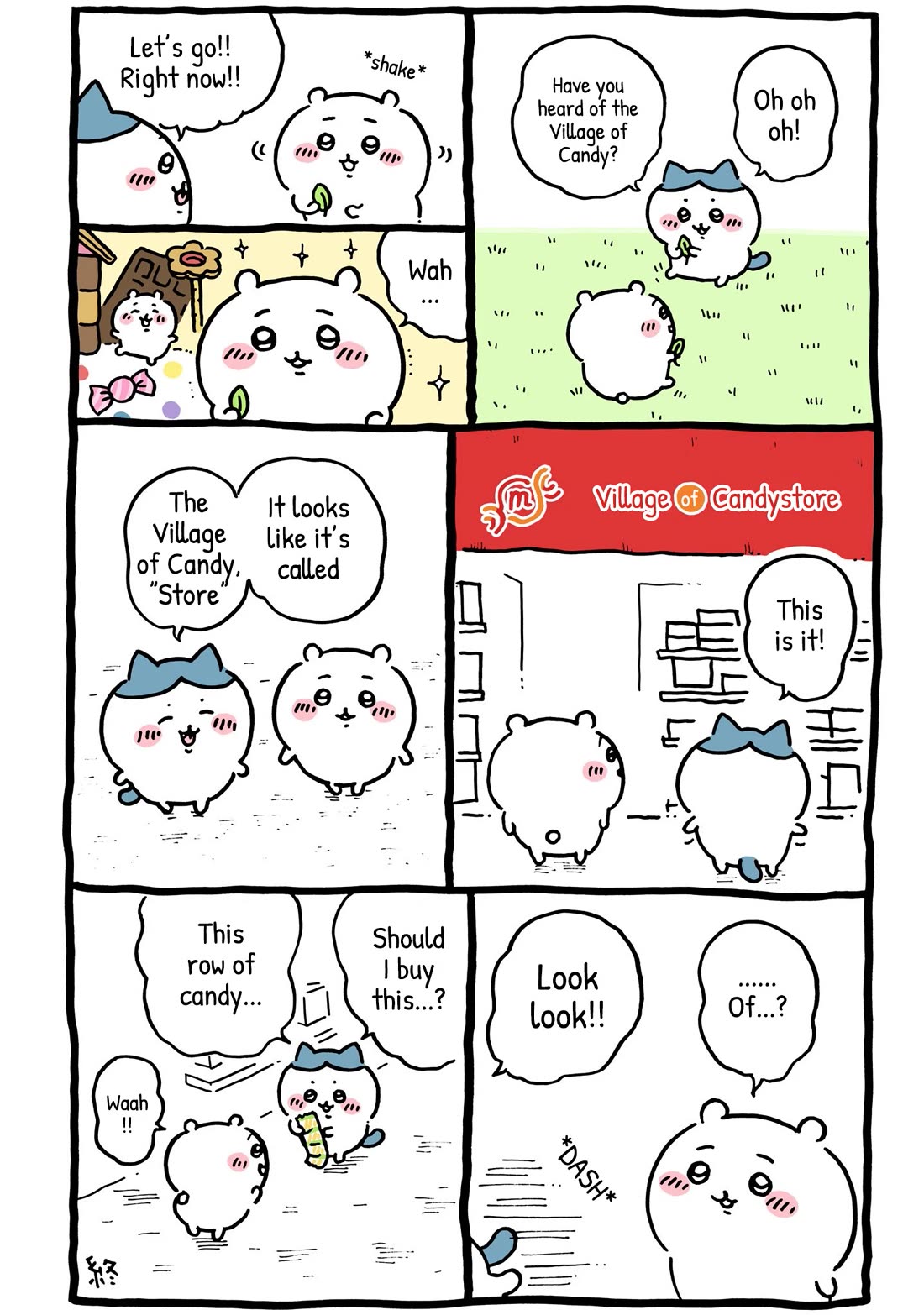 Chiikawa: Nanka Chiisakute Kawaii Yatsu Chapter 45 page 1 - Chapter 45: Village of Candystore