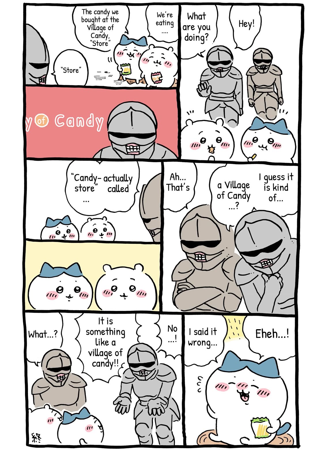 Chiikawa: Nanka Chiisakute Kawaii Yatsu Chapter 45 page 2 - Chapter 45: Village of Candystore