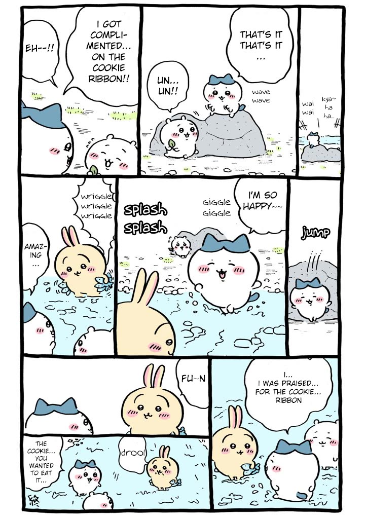 Chiikawa: Nanka Chiisakute Kawaii Yatsu Chapter 60 page 1 - Chapter 60: Praise Ribbon