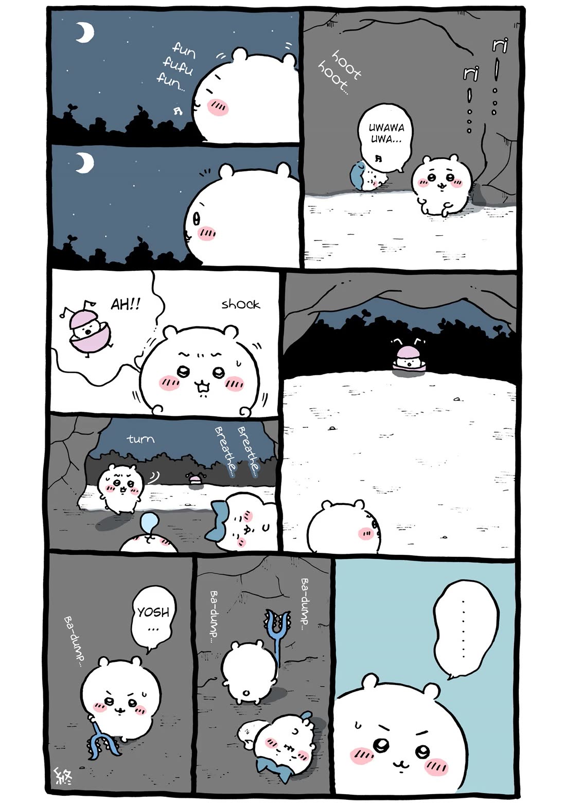 Chiikawa: Nanka Chiisakute Kawaii Yatsu Chapter 67 page 2 - Chapter 67: What Happened at Night