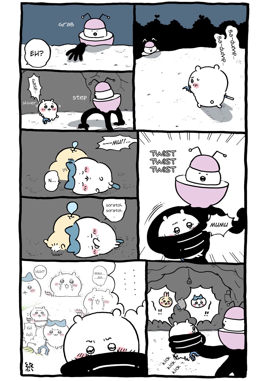 Chiikawa: Nanka Chiisakute Kawaii Yatsu Chapter 67 page 3 - Chapter 67: What Happened at Night