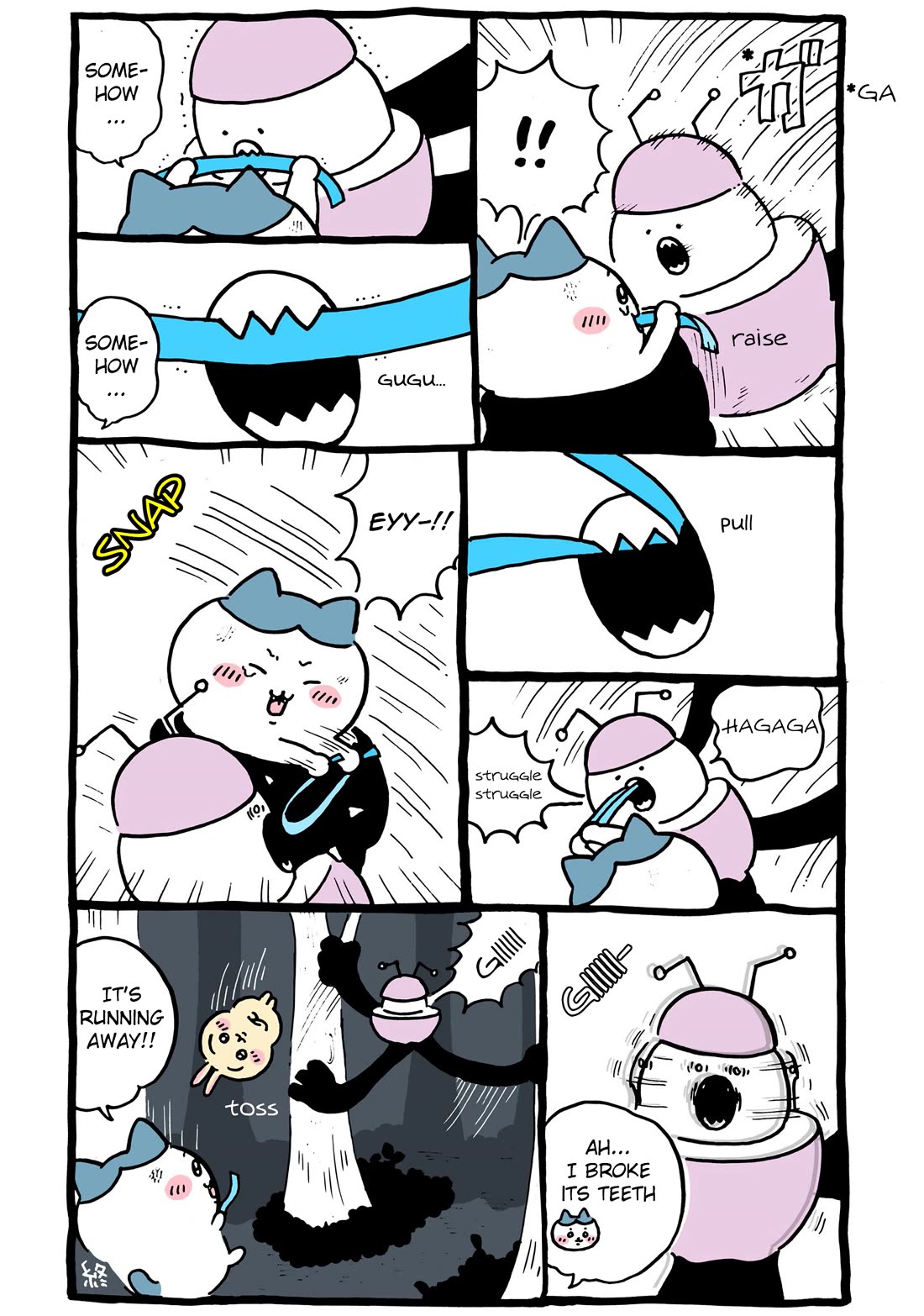Chiikawa: Nanka Chiisakute Kawaii Yatsu Chapter 67 page 7 - Chapter 67: What Happened at Night