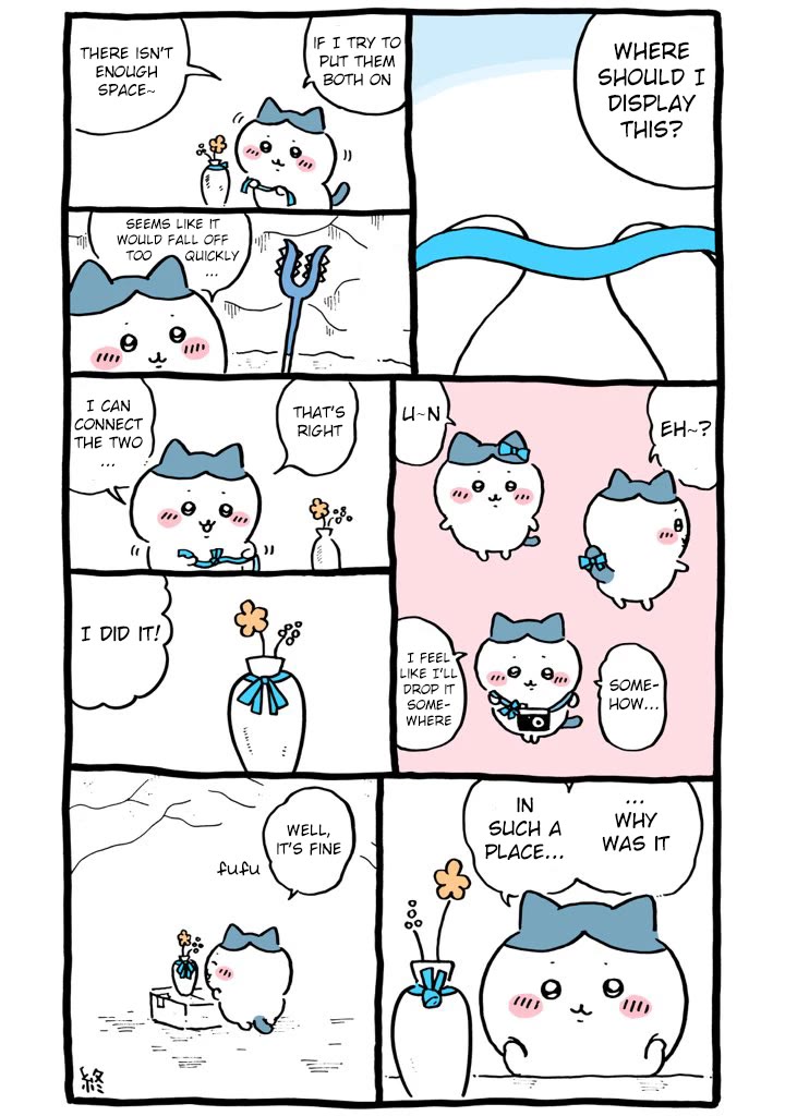Chiikawa: Nanka Chiisakute Kawaii Yatsu Chapter 68 page 1 - Chapter 68: Welcome Back Ribbon