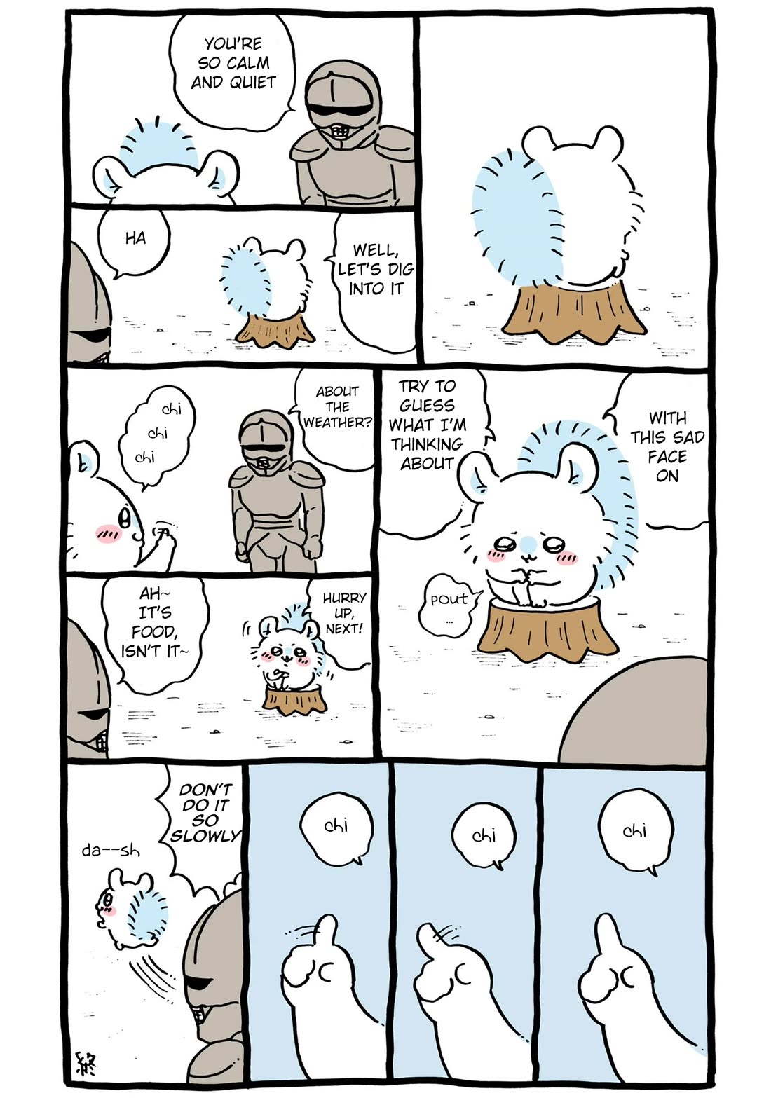 Chiikawa: Nanka Chiisakute Kawaii Yatsu Chapter 77 page 3 - Chapter 77: Momonga and Yoroi-san