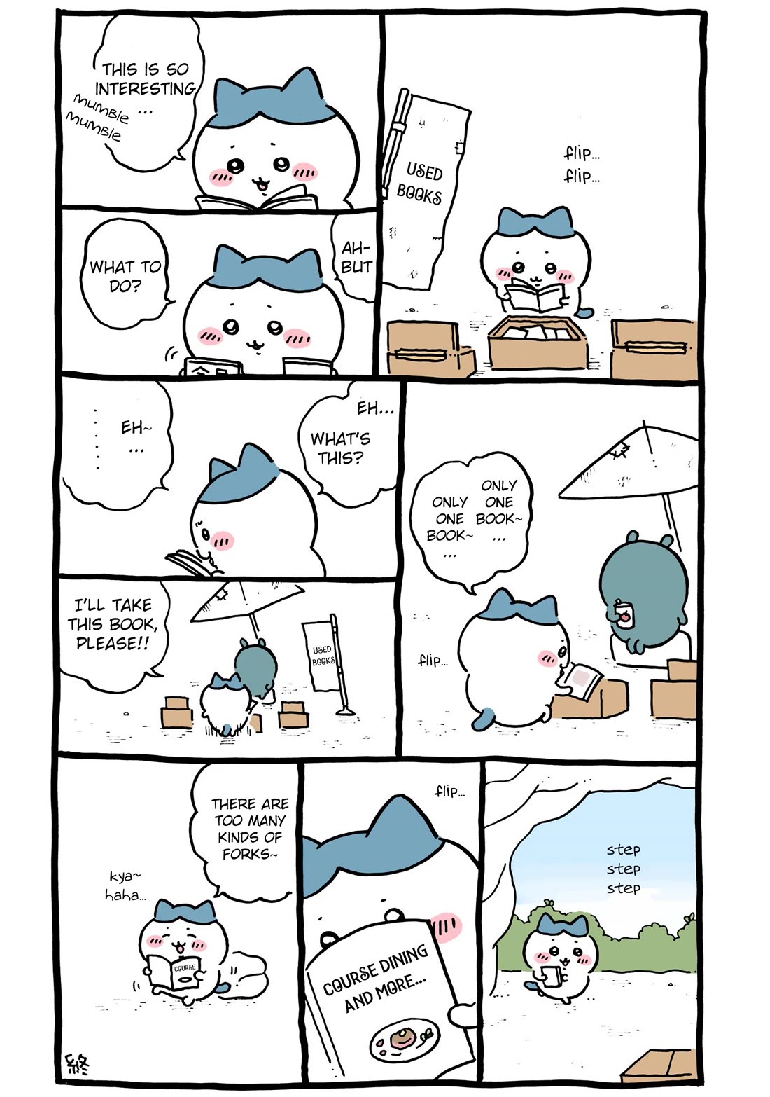 Chiikawa: Nanka Chiisakute Kawaii Yatsu Chapter 78 page 1 - Chapter 78: Course Cuisine