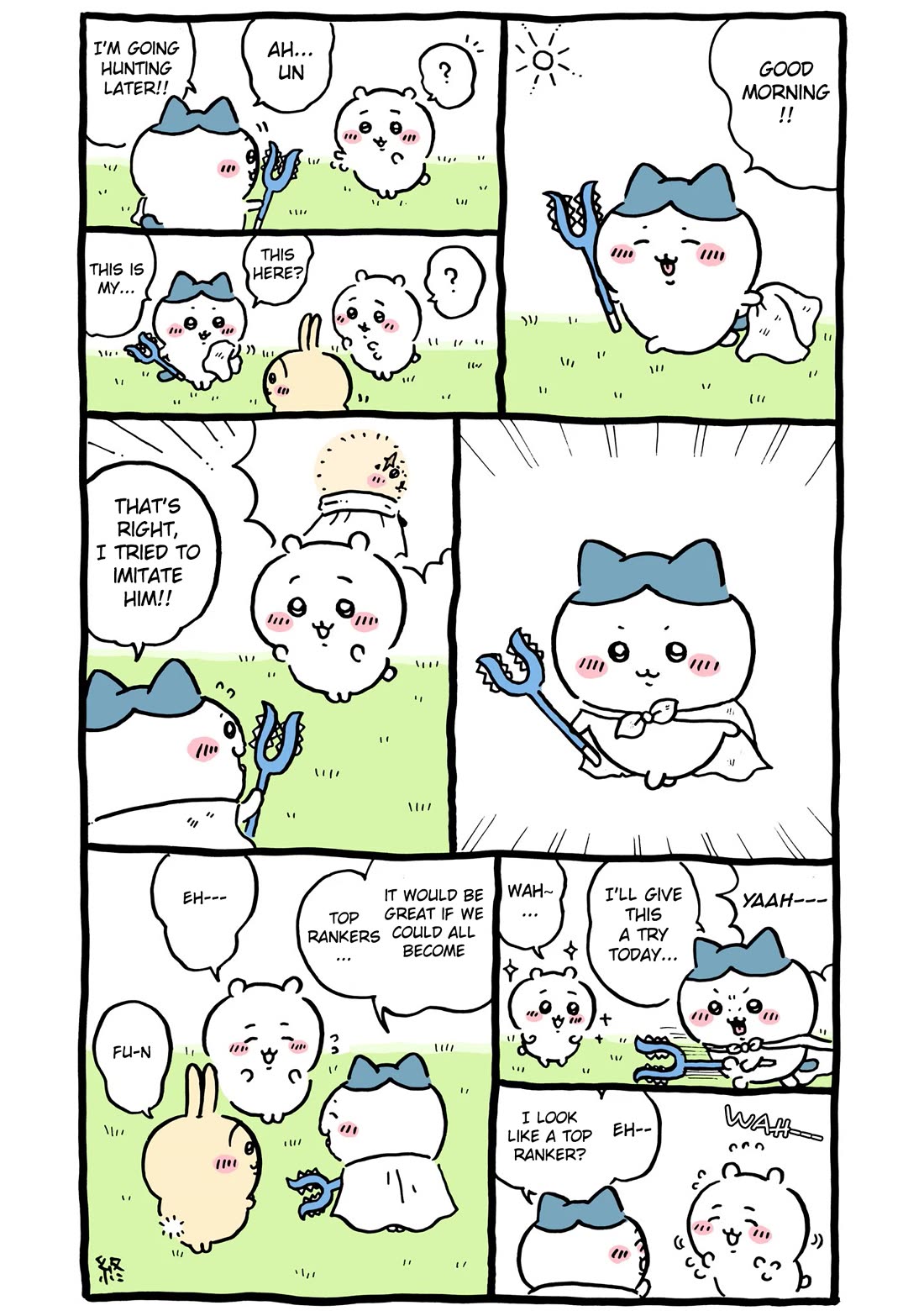 Chiikawa: Nanka Chiisakute Kawaii Yatsu Chapter 82 page 6 - Chapter 82: Black Shooting Star (Start)