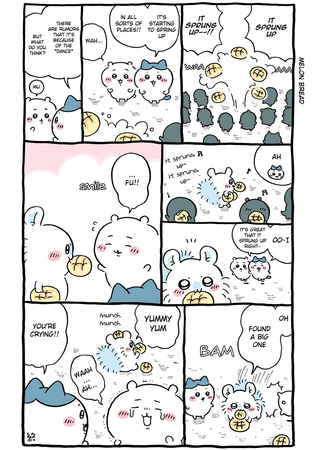 Chiikawa: Nanka Chiisakute Kawaii Yatsu Chapter 90 page 1 - Chapter 90: It Sprung Up, It Sprung Up