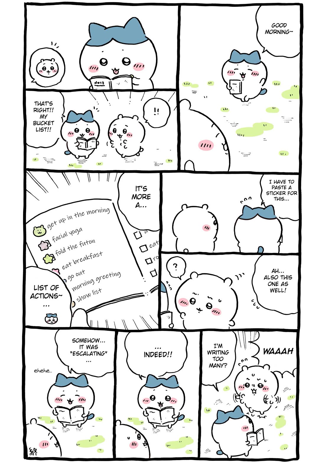 Chiikawa: Nanka Chiisakute Kawaii Yatsu Chapter 96 page 3 - Chapter 96: A Glimpse of Everyday Life
