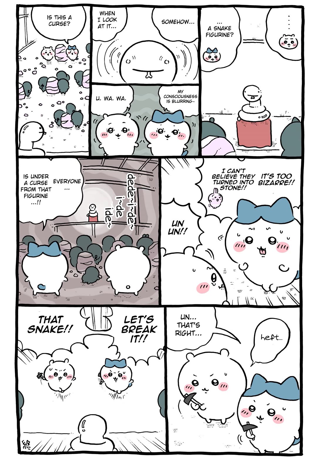 Chiikawa: Nanka Chiisakute Kawaii Yatsu Chapter 97 page 9 - Chapter 97: Stone