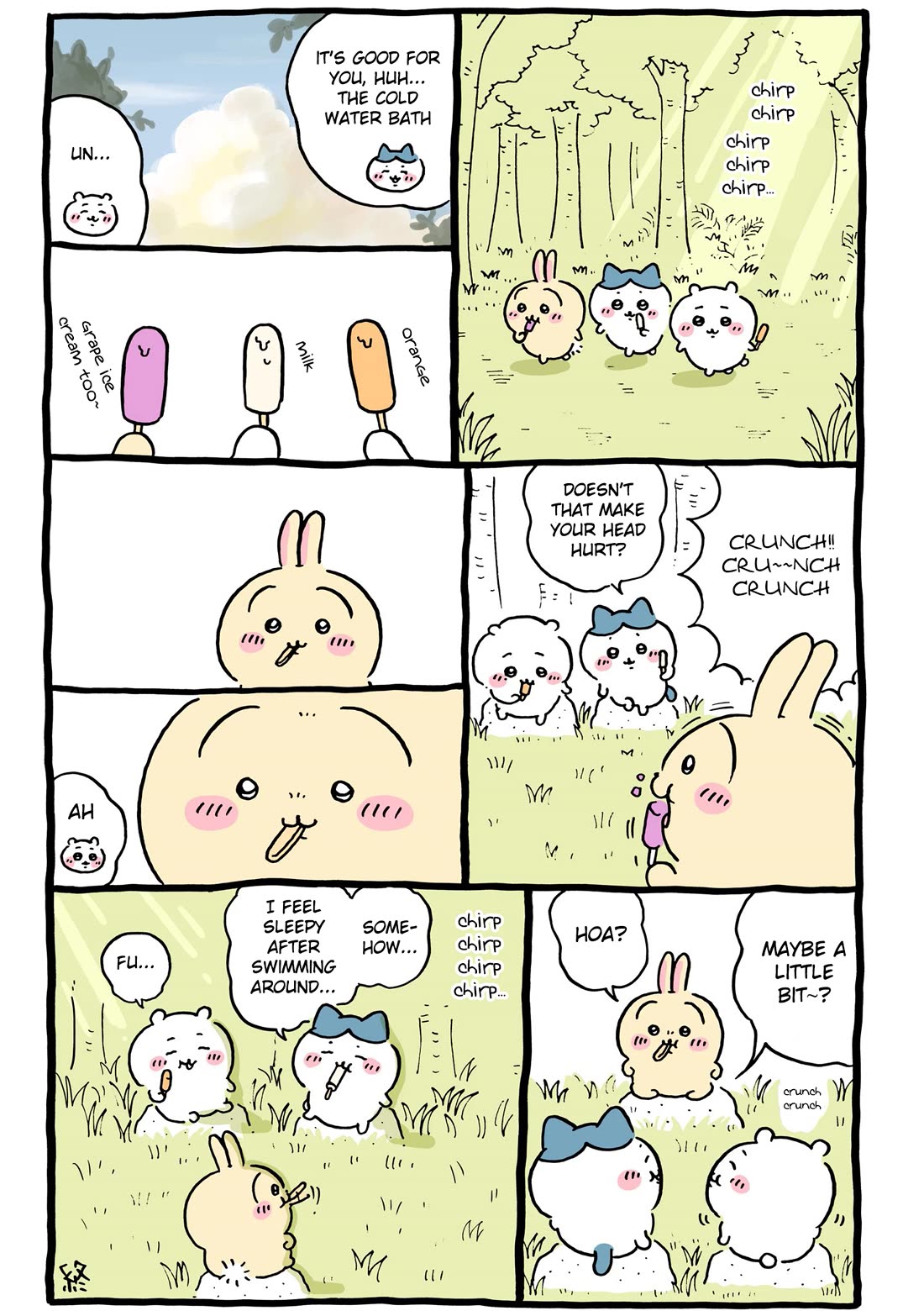 Chiikawa: Nanka Chiisakute Kawaii Yatsu Chapter 99 page 1 - Chapter 99: After the Bath