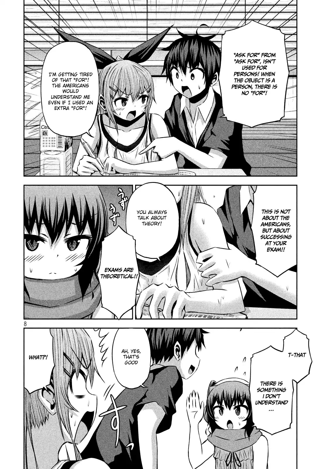 Chikotan, Kowareru Chapter 28 page 9 - Chapter 28: Let's English! Studying For Exams Becomes The Semi-Final Battle For Their Love?!