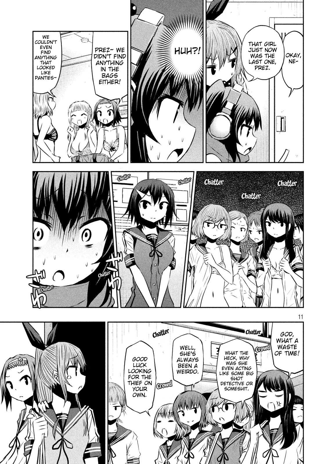 Chikotan, Kowareru Chapter 46 page 11 - Chapter 46: Class Prez Chiko and the Stolen Panties! The Thief's True Identity Is...?!