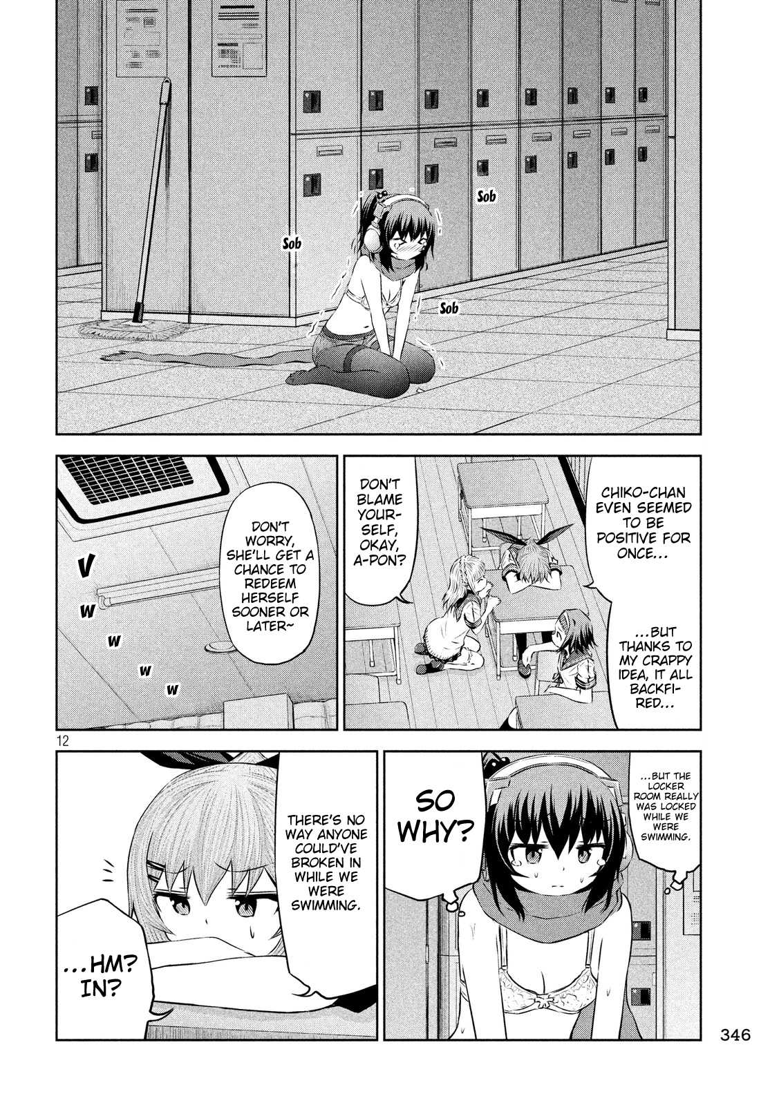 Chikotan, Kowareru Chapter 46 page 12 - Chapter 46: Class Prez Chiko and the Stolen Panties! The Thief's True Identity Is...?!