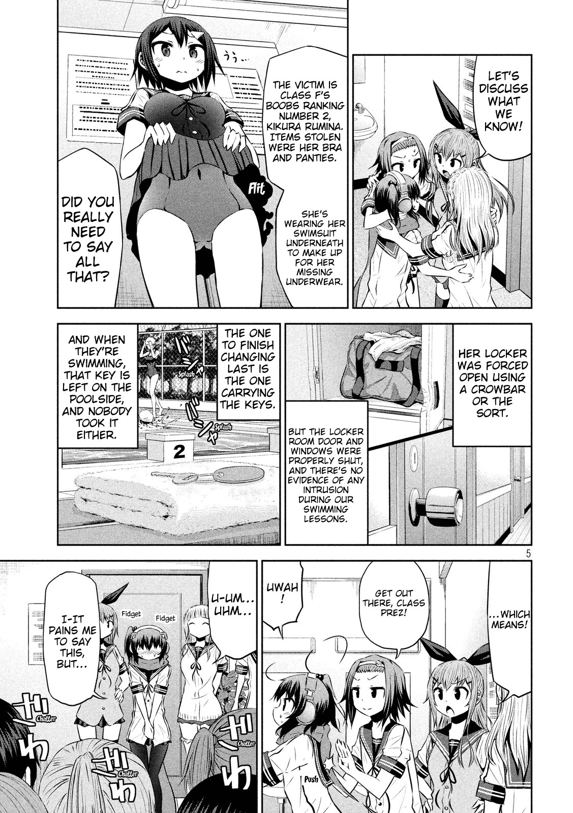 Chikotan, Kowareru Chapter 46 page 5 - Chapter 46: Class Prez Chiko and the Stolen Panties! The Thief's True Identity Is...?!